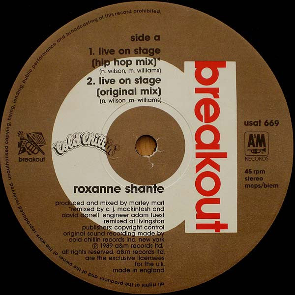 Roxanne Shanté : Live On Stage (12")