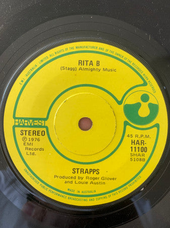 Strapps : In Your Ear (7", Single, Promo)