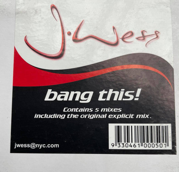 J-Wess Featuring Digga (4) &amp; Kulaia : Bang This! (12&quot;)