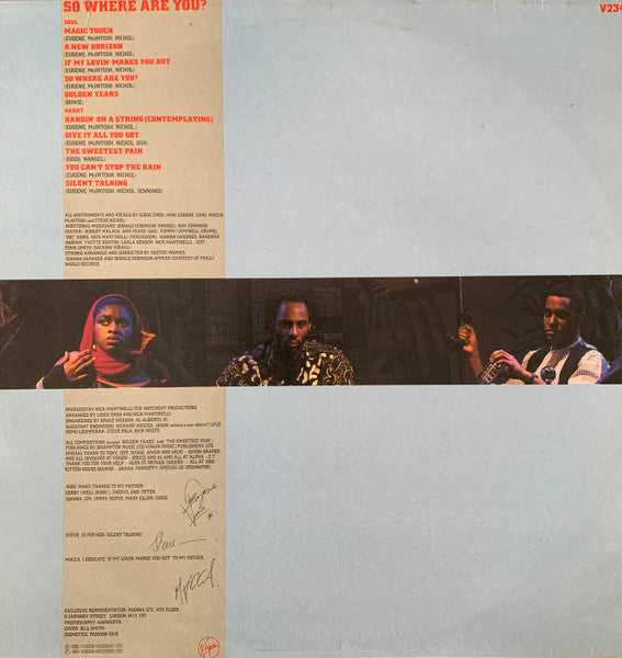 Loose Ends : So Where Are You? (LP, Album, Promo, Sam)