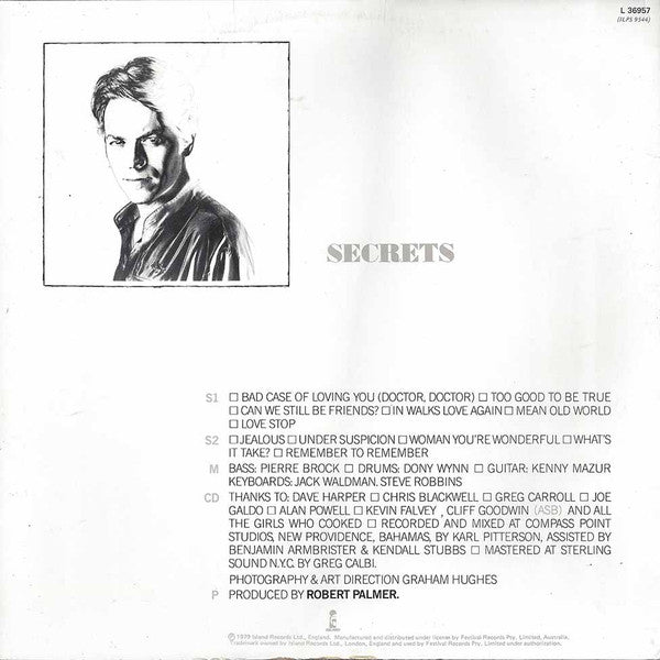 Robert Palmer : Secrets (LP, Album)