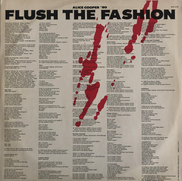 Alice Cooper (2) : Flush The Fashion (LP, Album)