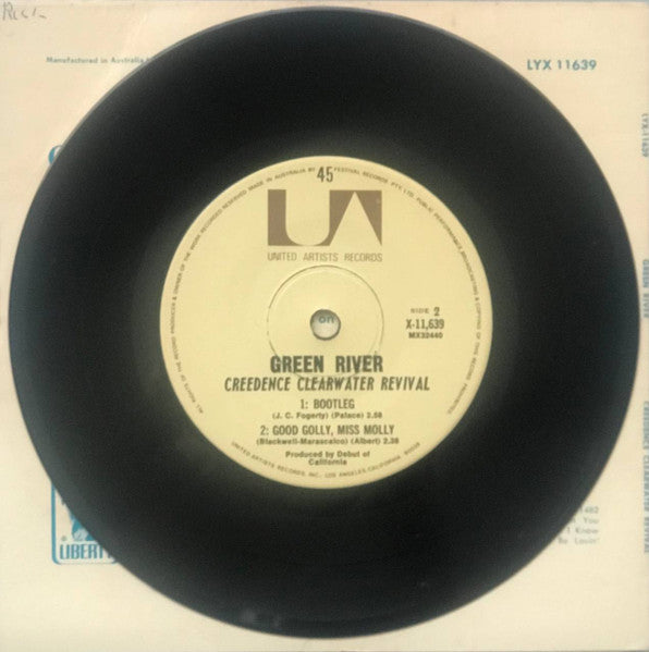 Creedence Clearwater Revival : Green River (7", EP, Uni)