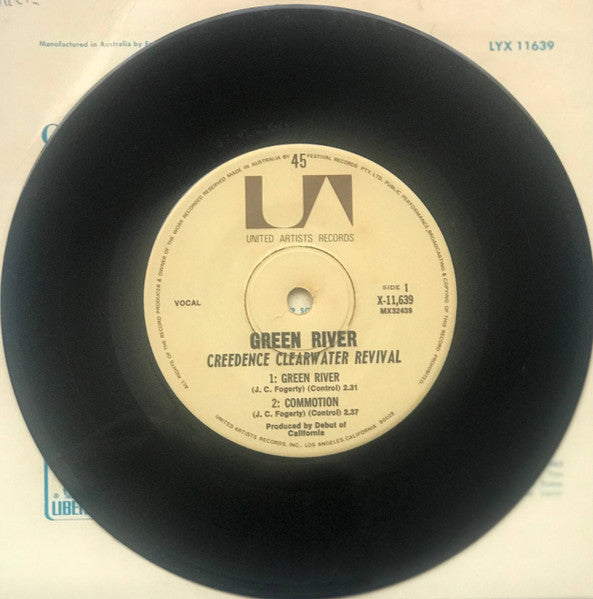 Creedence Clearwater Revival : Green River (7", EP, Uni)