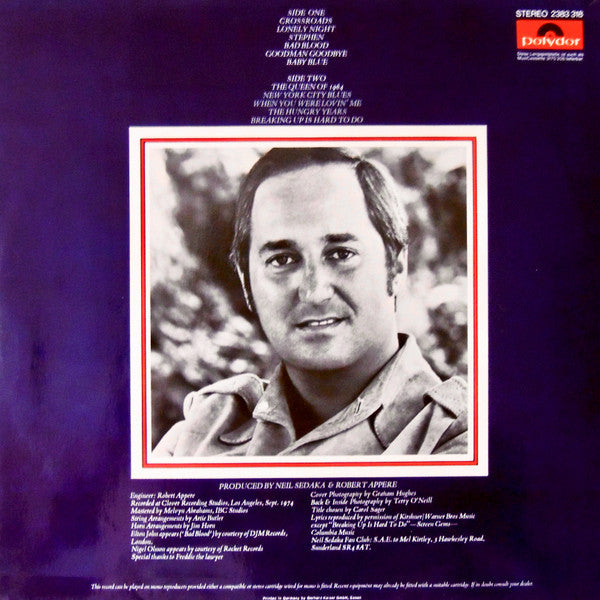 Neil Sedaka : Overnight Success (LP, Album)