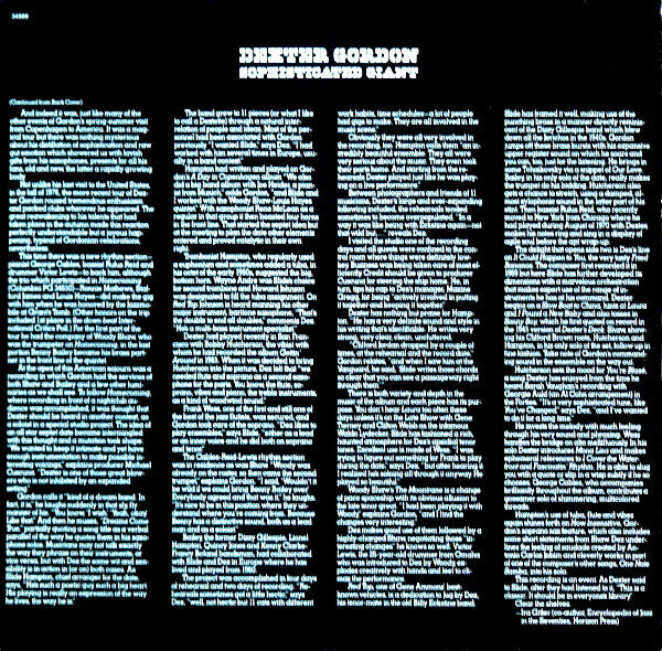 Dexter Gordon : Sophisticated Giant (LP, Album, Promo, Pit)