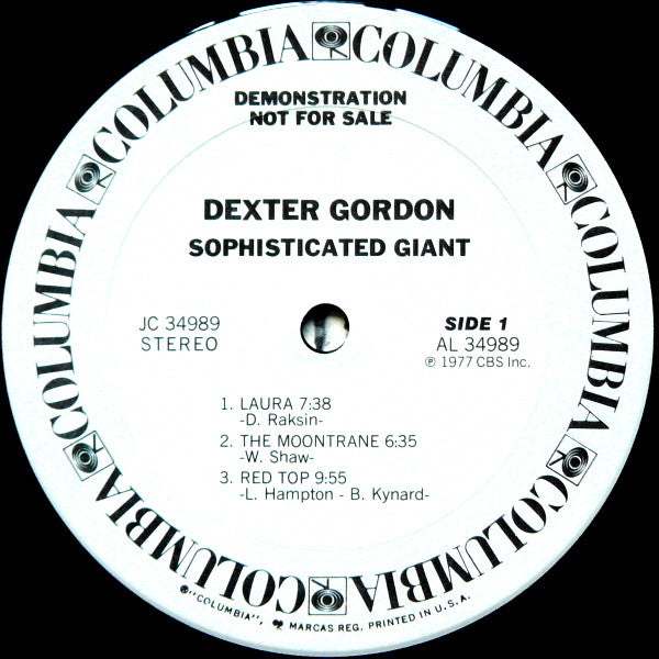 Dexter Gordon : Sophisticated Giant (LP, Album, Promo, Pit)