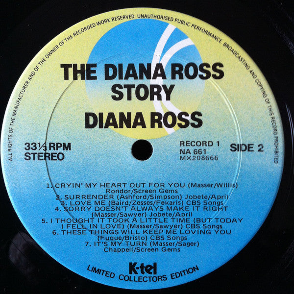 Diana Ross : The Diana Ross Story (2xLP, Comp)