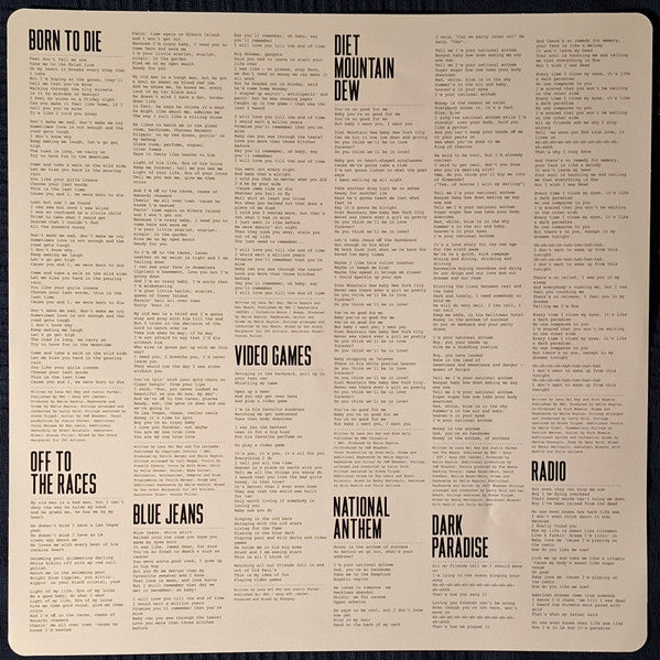 Lana Del Rey : Born To Die (2xLP, Album, Dlx, RE, RP)