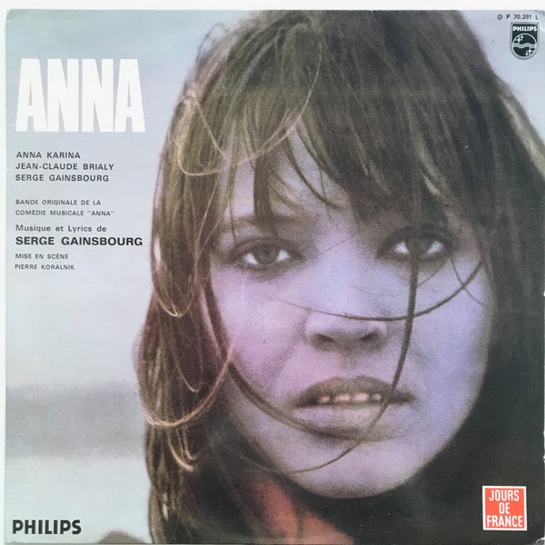 Anna Karina, Jean-Claude Brialy, Serge Gainsbourg : Anna (Bande Originale De La Comédie Musicale) (LP, Album, RE)
