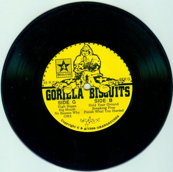 Gorilla Biscuits : Gorilla Biscuits (7", EP, RP)