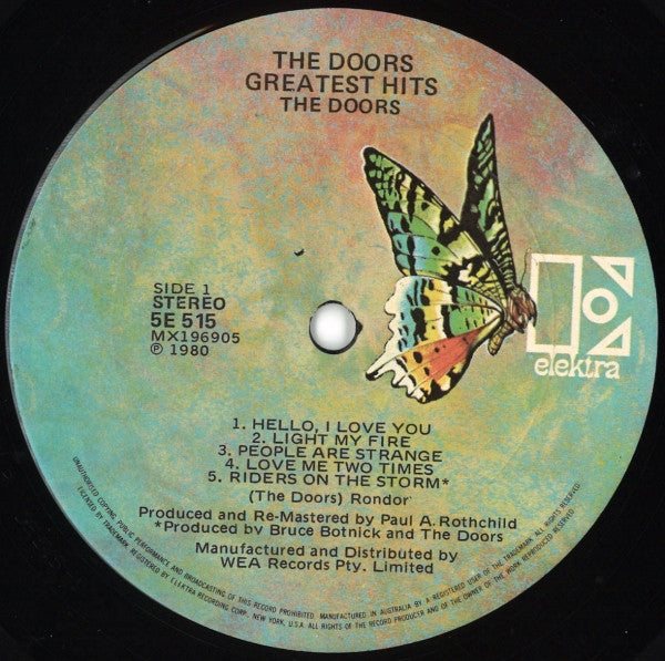 The Doors : Greatest Hits (LP, Comp)