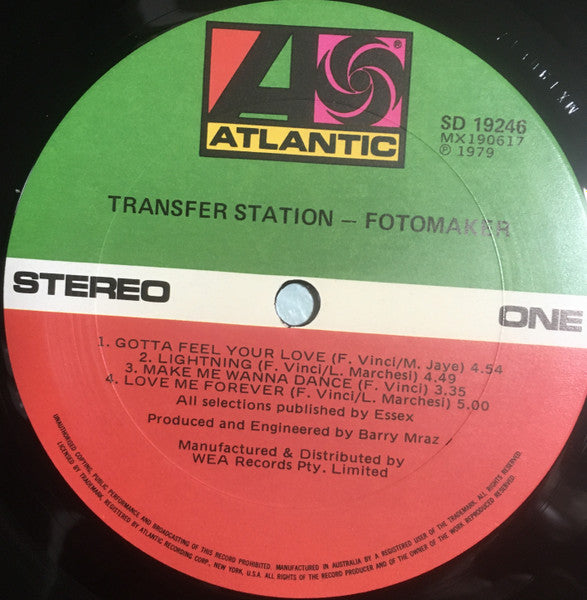 Fotomaker : Transfer Station (LP, Album)