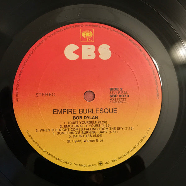 Bob Dylan : Empire Burlesque (LP, Album)