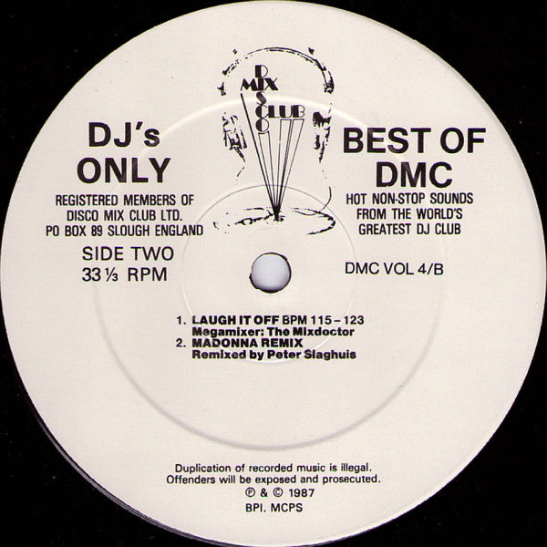 Various : Best Of DMC Vol. 4 (12", P/Mixed)