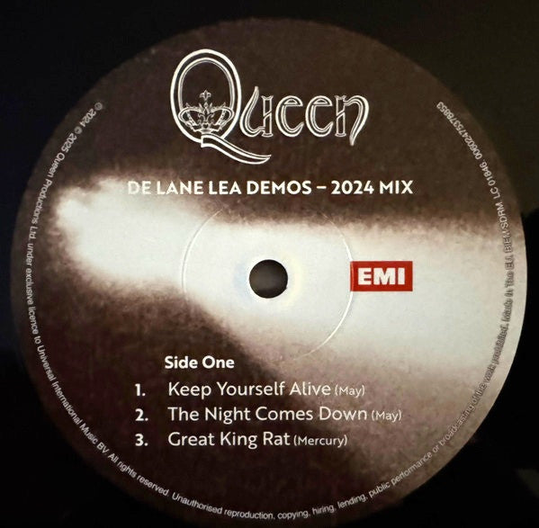 Queen : De Lane Lea Demos (12", EP, RSD, Ltd)