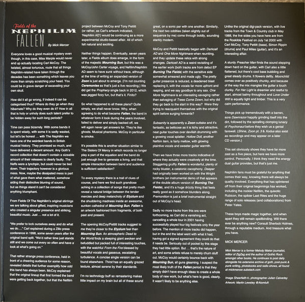 Fields Of The Nephilim : Fallen (2xLP, Album, RSD, Ltd, RE, Gat)