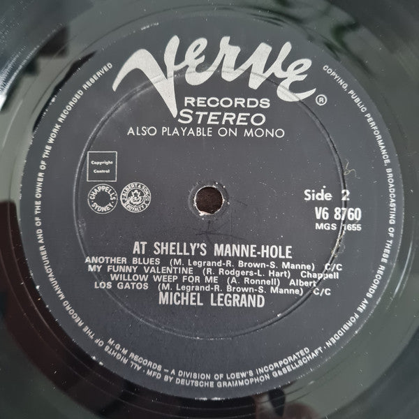 Michel Legrand : At Shelly's Manne-Hole (LP, Album)