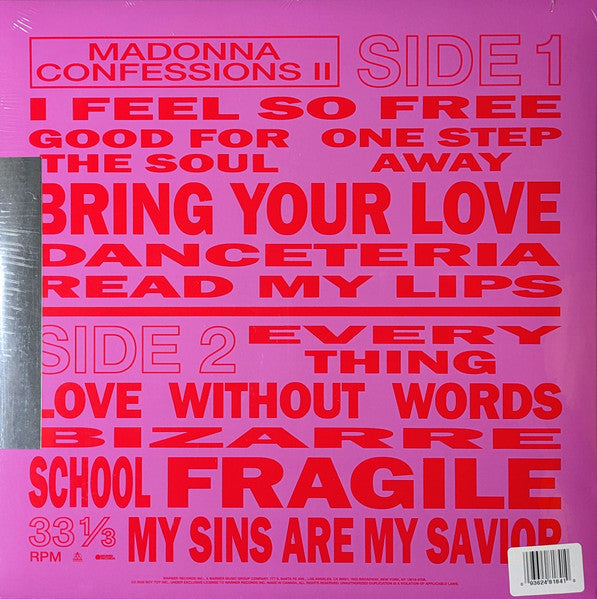 Madonna : Confessions II (LP, Album, Mixed, Red + 7", Single, Cle)