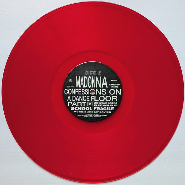Madonna : Confessions II (LP, Album, Mixed, Red + 7", Single, Cle)