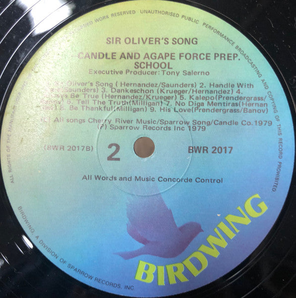 Candle (3) And Agape Force : Sir Oliver's Song: A Musical Adventure Teaching The Principles Of The Ten Commandments To All Ages (LP)