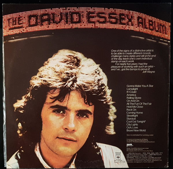 David Essex : The David Essex Album (LP, Comp)