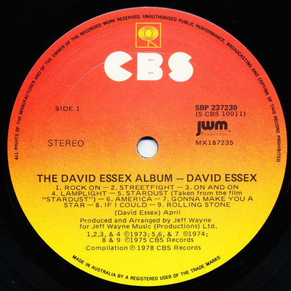 David Essex : The David Essex Album (LP, Comp)
