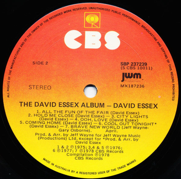 David Essex : The David Essex Album (LP, Comp)