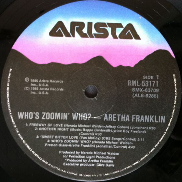Aretha Franklin : Who's Zoomin' Who? (LP, Album)
