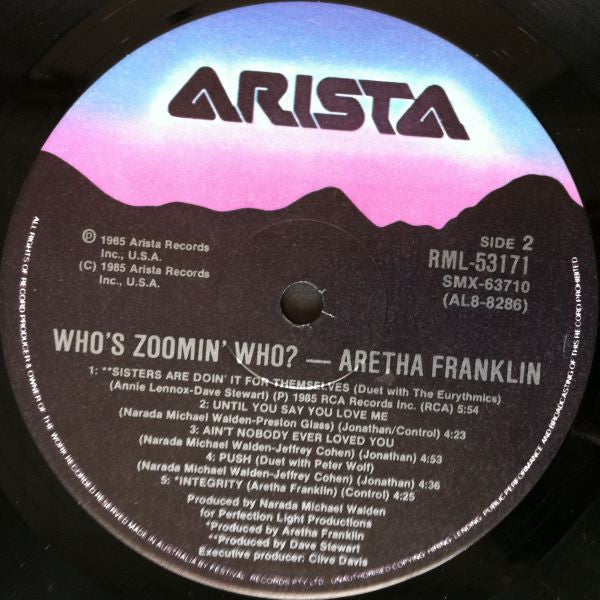 Aretha Franklin : Who's Zoomin' Who? (LP, Album)