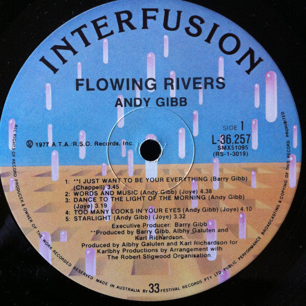 Andy Gibb : Flowing Rivers (LP, Album)