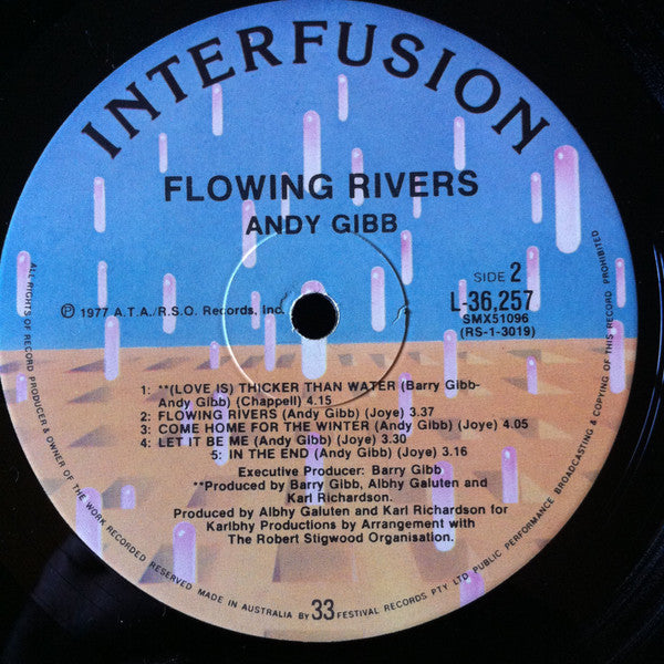 Andy Gibb : Flowing Rivers (LP, Album)