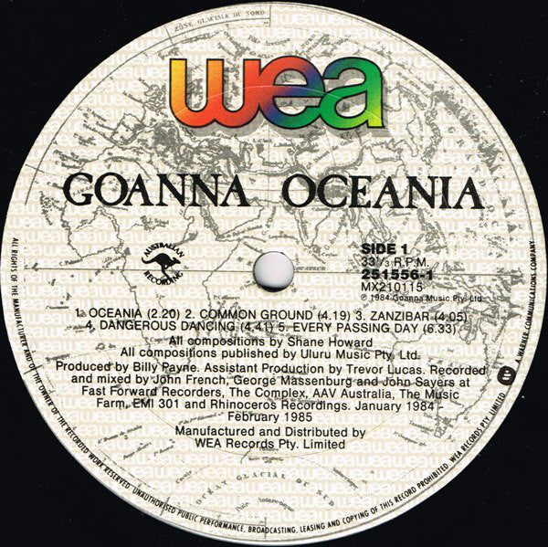 Goanna : Oceania (LP, Album)