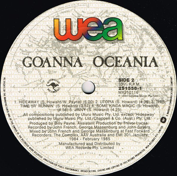 Goanna : Oceania (LP, Album)