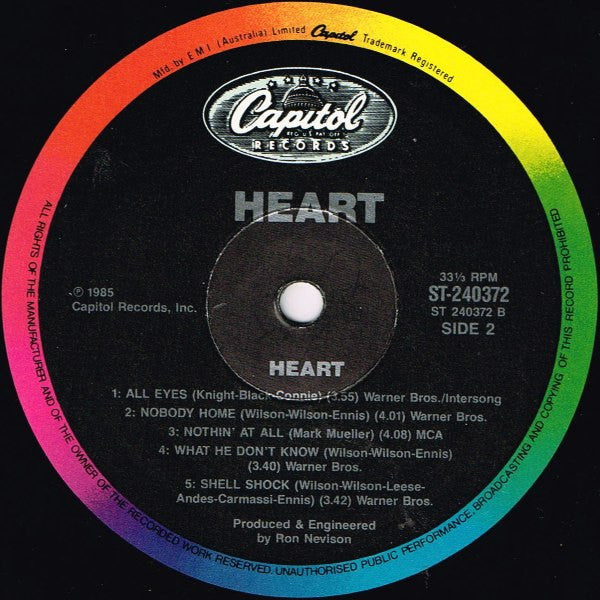 Heart : Heart (LP, Album)