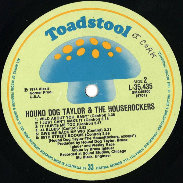 Hound Dog Taylor & The House Rockers : Hound Dog Taylor And The House Rockers (LP, Album)