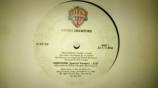 Randy Crawford : Nightline (12", Maxi)