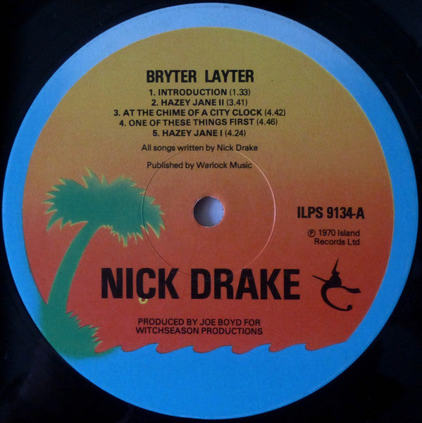 Nick Drake : Bryter Layter (LP, Album, RE, RP)