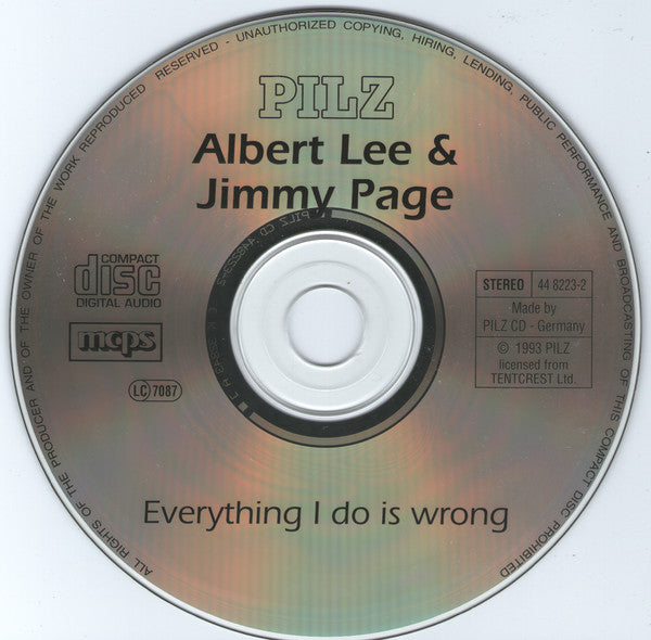 Jimmy Page & Albert Lee : Everything I Do Is Wrong (CD, Album)