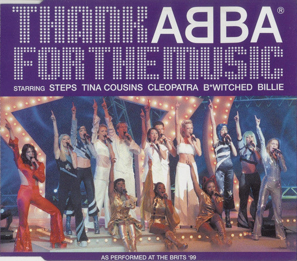 Steps, Tina Cousins, Cleopatra, B*Witched, Billie Piper : Thank ABBA For The Music (CD, Single)