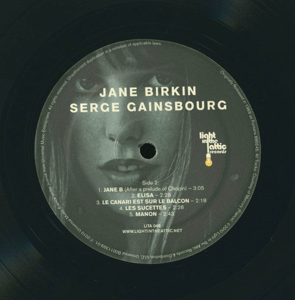 Serge Gainsbourg & Jane Birkin : Jane Birkin - Serge Gainsbourg (LP, Album, RE, RM, 180)