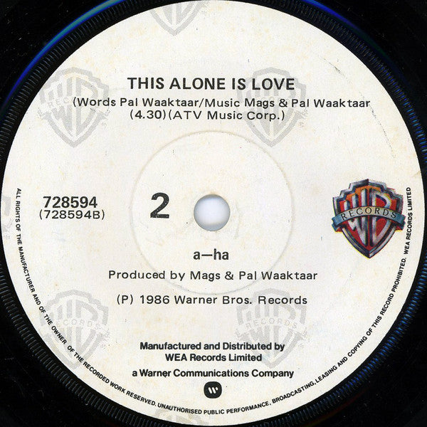 a-ha : I've Been Losing You (7", Single)