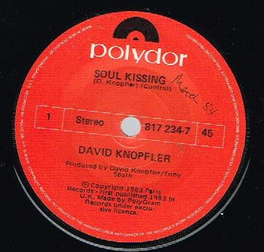 David Knopfler : Soul Kissing (7", Single)