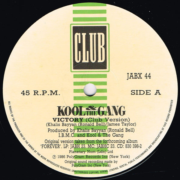Kool & The Gang : Victory (12", Single)