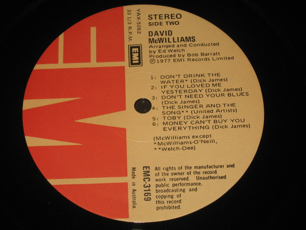 David McWilliams : David McWilliams (LP, Album)