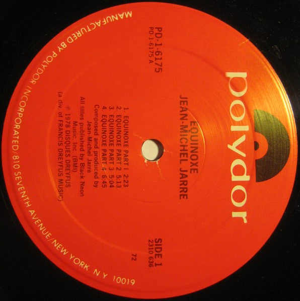 Jean-Michel Jarre : Equinoxe (LP, Album, 72 )