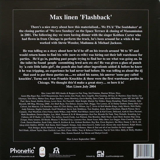 Max Linen : Flashback (12")