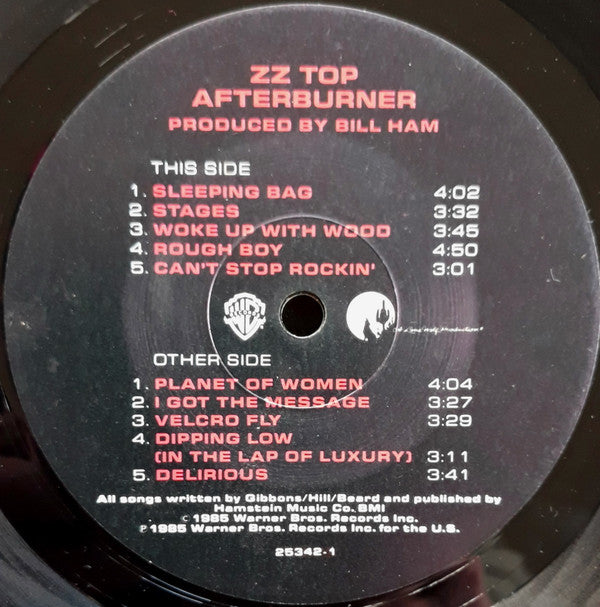 ZZ Top : Afterburner (LP, Album)