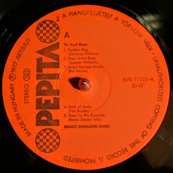 Benkó Dixieland Band : Tin Roof Blues (LP, Album)