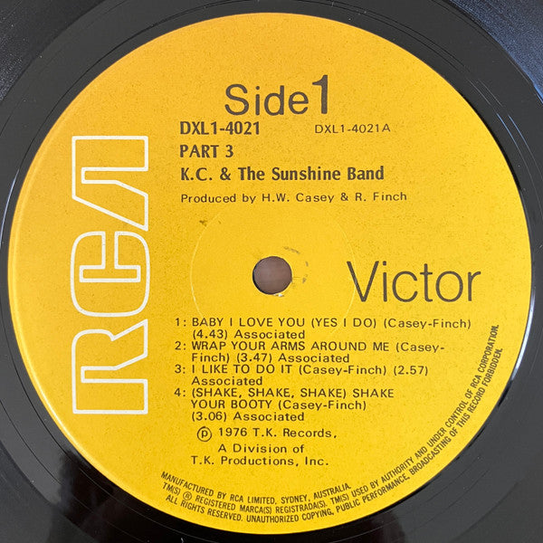 KC & The Sunshine Band : Part 3 (LP, Album)